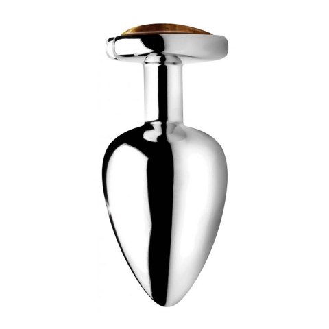 XR Brands Korek dekoracyjny Tiger Eye duży aluminium brązowy