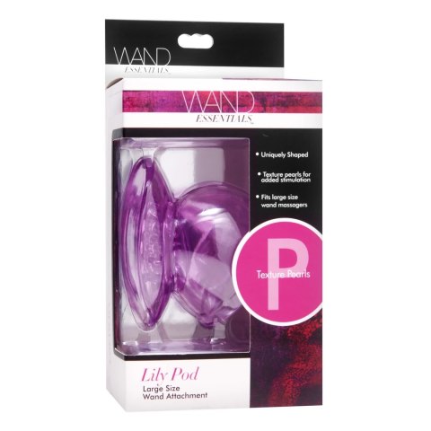 XR Brands Wand Essentials Lily Pod - fioletowa nakładka do masażera