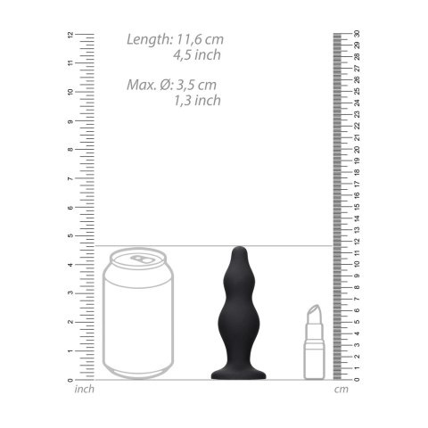 Shots Bubble Ouch! korek silikonowy z przyssawką czarny