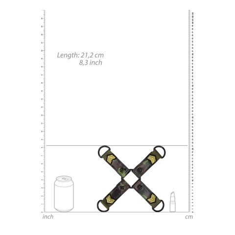 Shots Ouch! Uprząż Army Theme - wytrzymały militarny styl