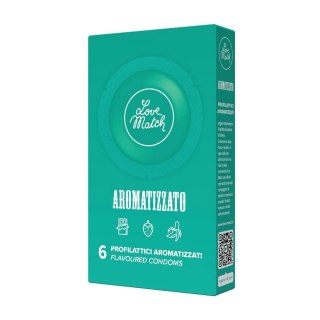 Love Match Prezerwatywy aromatyzowane mix smakow 6 sztuk