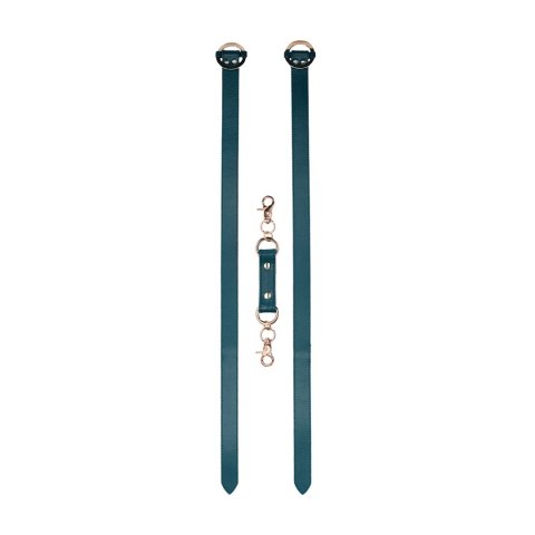 Ouch! Halo Kajdanki na Uda Skorzane ze Złotymi Elementami