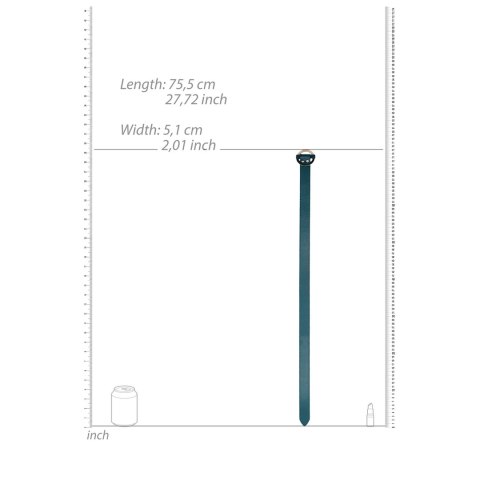 Ouch! Halo Kajdanki na Uda Skorzane ze Złotymi Elementami