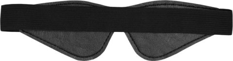 Ouch! Maska na oczy imitacja skory romby, regulowana opaska 19,5 cm