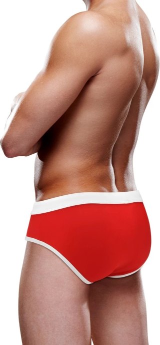 Prowler Majtki męskie kąpielowe M białe wykończenia nylon/spandex