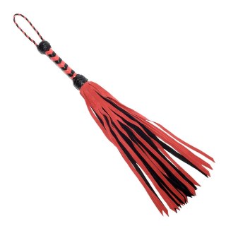 Prowler RED Flogger Black Red - Skorzany Model z Plecioną Rączką 84 cm