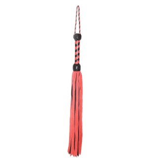 Prowler RED Flogger Black Red - Skorzany Model z Plecioną Rączką 84 cm