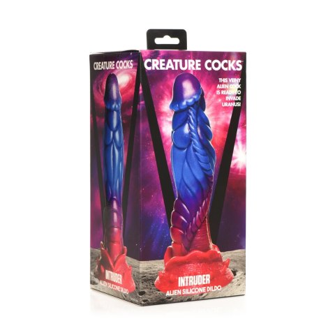 XR Brands Alien Fantasy silikonowy model intymny z przyssawką 20 cm