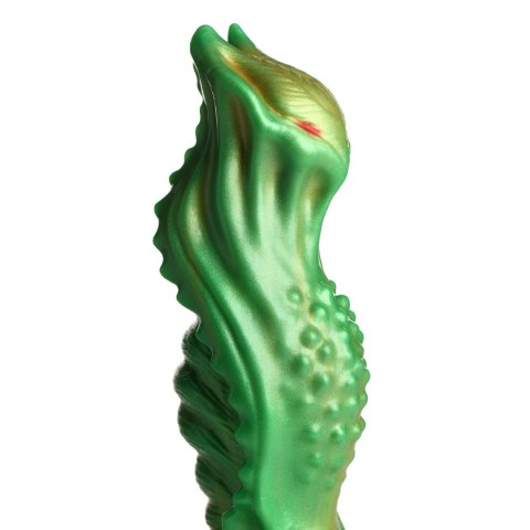 XR Brands Alien Green & Gold silikonowy model z przyssawką