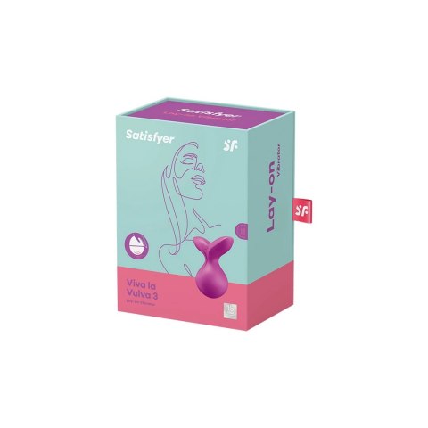 Satisfyer Viva la Vulva 3 - urządzenie wibrujące, silikon, wodoodporne
