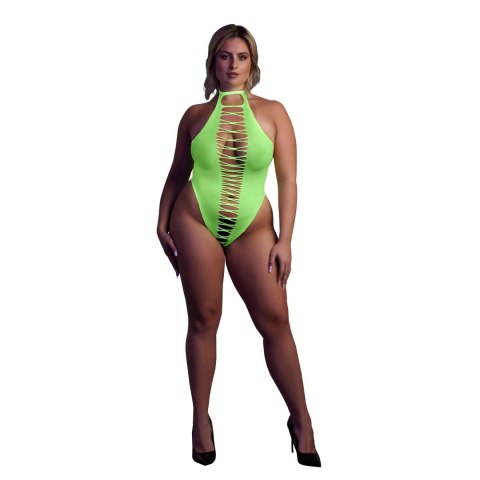 Shots Ouch! Body Neon UV XL/XXXXL wysoki kroj elastyczne rożowe