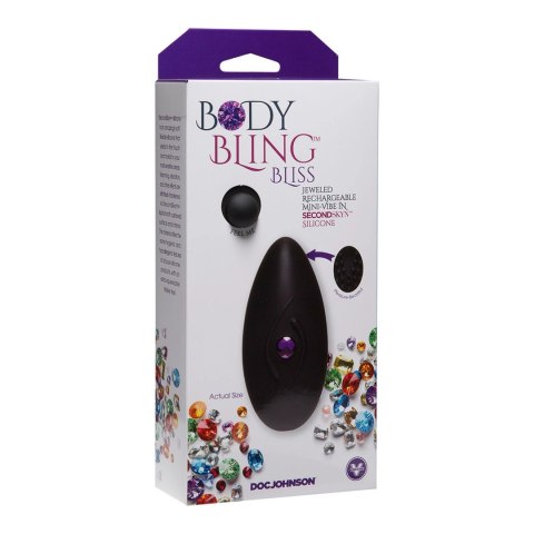 Doc Johnson Bliss Mini Body Bling - silikonowy, 8 trybow, ładowany USB