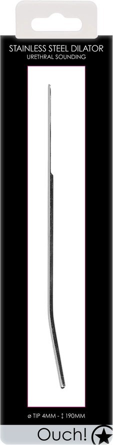 Ouch! by Shots - Anatomiczna sonda ze stali nierdzewnej 4 mm