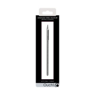 Ouch! by Shots stalowa sonda anatomiczna prążkowana 8 mm