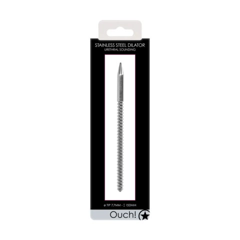 Ouch! by Shots stalowa sonda anatomiczna prążkowana 8 mm