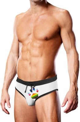 Prowler Figi Kąpielowe Paw XL Progress Pride Kolorowe