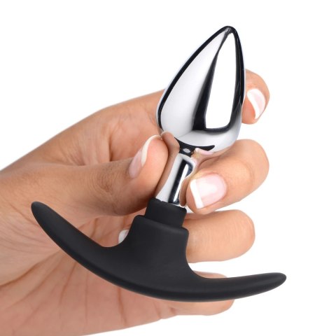 XR Brands Metalowy-Silikonowy Korek Anatomiczny Small, nikiel-free