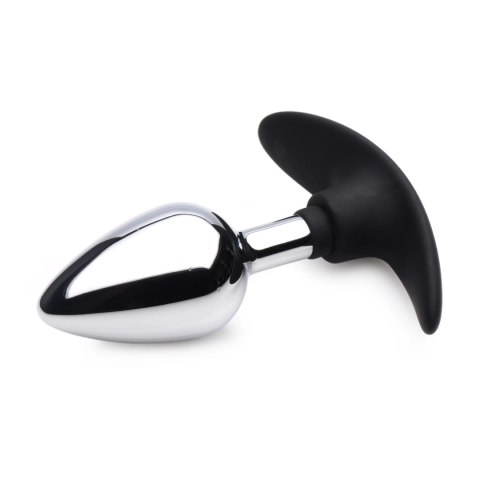 XR Brands Plug anatomiczny metalowo-silikonowy średni 848518036131