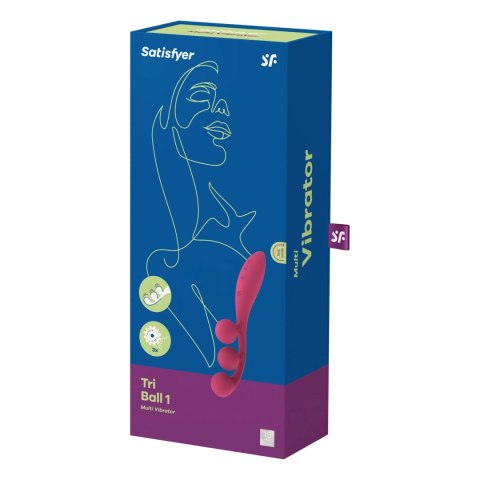 Satisfyer Tri Ball 1 - Wielofunkcyjny model z trzema silnikami, silikon, ładowalny