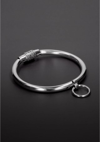 Steel - Obroża stalowa z zamkiem szyfrowym, rozmiar duży