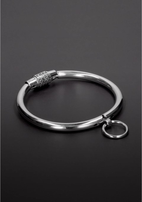 Steel - Obroża stalowa z zamkiem szyfrowym, rozmiar duży