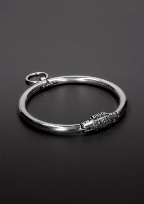 Steel - Obroża stalowa z zamkiem szyfrowym, rozmiar duży