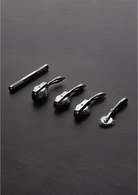 Steel Pinwheel - Zestaw 4 wymiennych końcowek, chromowany uchwyt