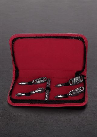 Steel Pinwheel - Zestaw 4 wymiennych końcowek, chromowany uchwyt