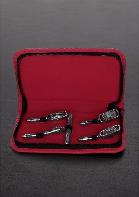 Steel Pinwheel - Zestaw 4 wymiennych końcowek, chromowany uchwyt