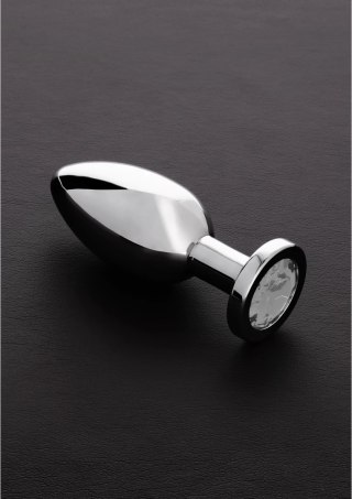 Steel Plug Large - Korek ze stali nierdzewnej z ozdobnym kamieniem