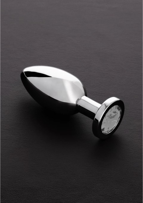 Steel Plug Large - Korek ze stali nierdzewnej z ozdobnym kamieniem