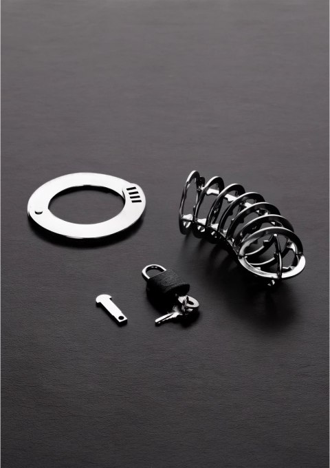 Steel Spike Cage model 14 cm - stalowa klatka z kolcami, regulowana