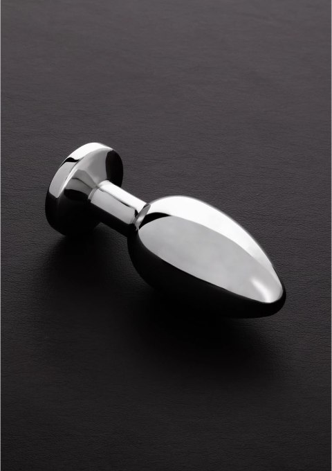 Steel Zatyczka anatomiczna ze stali nierdzewnej z ozdobnym kryształem L