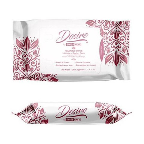 Swiss Navy Chusteczki Nawilżane dla Kobiet Delikatna Pielęgnacja 25 szt.