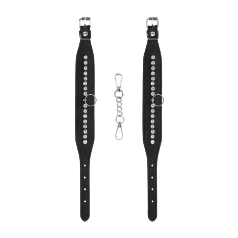Ouch! Ankle Cuffs Diamond - mankiety na kostki z ozdobnymi ćwiekami