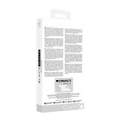 Ouch! Koronkowa maska na oczy - delikatna, przewiewna, czarna