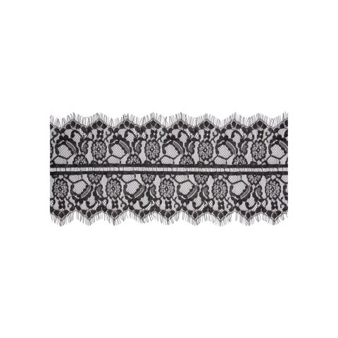 Ouch! Koronkowa maska na oczy - delikatna, przewiewna, czarna