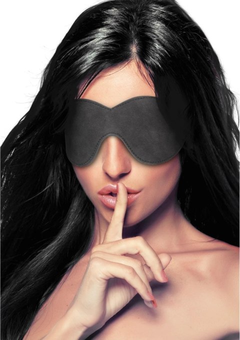 Ouch! Maska na oczy z diamentowymi ćwiekami, regulowana ekoskora