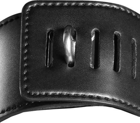 Ouch! Uprząż na głowę z zamkiem i blokadą, skora ekologiczna, regulowana