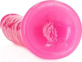 RealRock Glow in the Dark model 22,5 cm z przyssawką, bezftalanowy