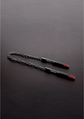 Steel Deluxe - Zacisk kleszczykowy z łańcuchem, regulacja nacisku 11,5 cm