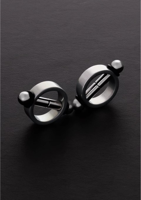 Steel Magnetyczne zaciski do sutkow aluminiowe pierścienie 2 szt.