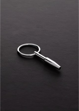 Steel Mini Hollow Plug do cewki moczowej, stal, 0,8 cm, pierścień
