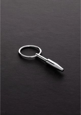 Steel Mini Plug do cewki moczowej stal nierdzewna 0,8 cm z pierścieniem