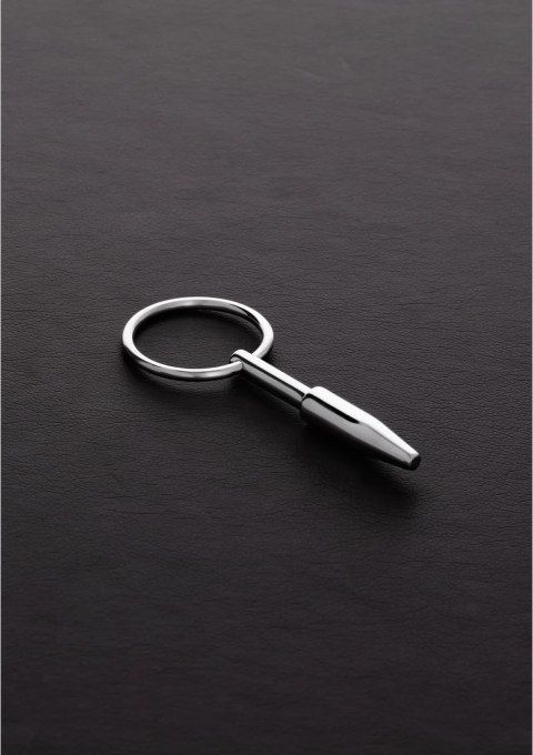 Steel Mini Plug do cewki moczowej stal nierdzewna 0,8 cm z pierścieniem