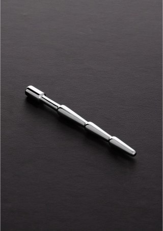 Steel Plug z kolorowym kryształem - stal nierdzewna, elegancki design