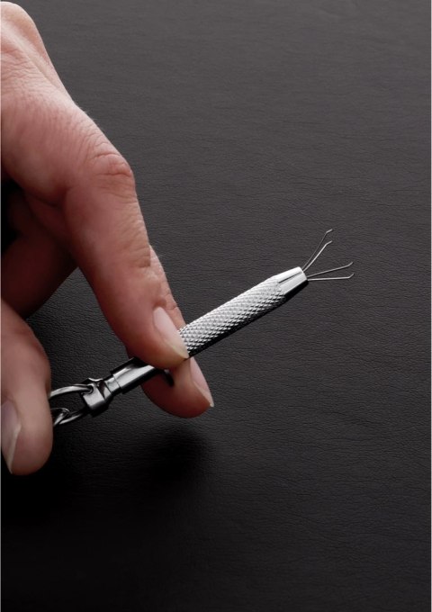 Steel Zacisk do sutkow z precyzyjnymi pazurkami stalowymi