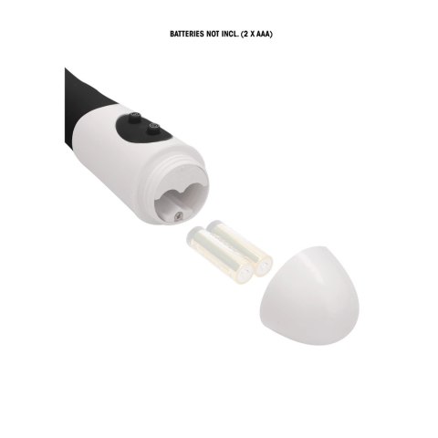 GC by Shots - Wibrator żebrowany silikonowy 19 cm, 10 trybow, czarny