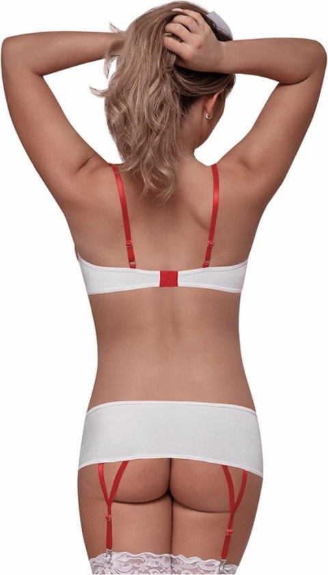 Magic Silk Dress Up Sukienka Pielęgniarska L/XL z aplikacją krzyża