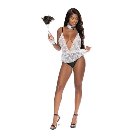 Magic Silk Full Service Dress koronkowa sukienka L/XL czarna